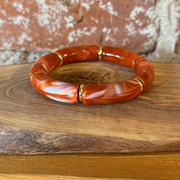 NEW Tortoise Shell Resin Bracelet - Picture 2 of 3